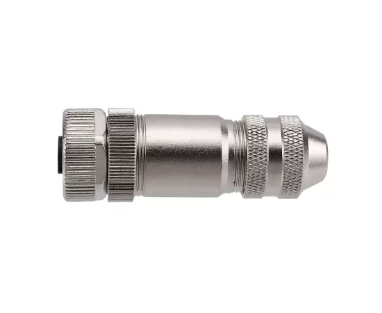 M12 Straight Female Metal Assembled Plug (Screw)