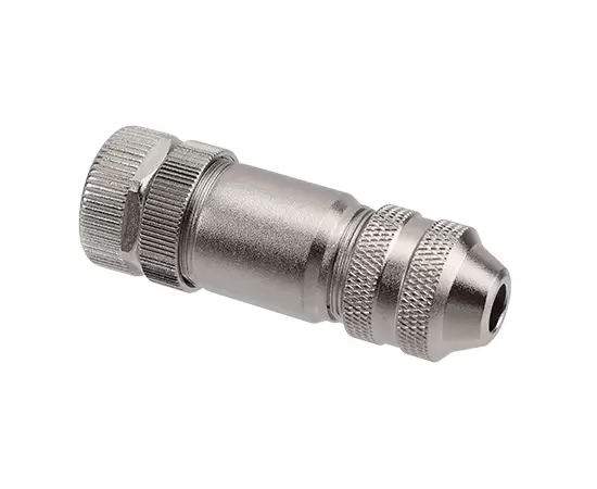 M12 Straight Female Metal Assembled Plug (Screw)