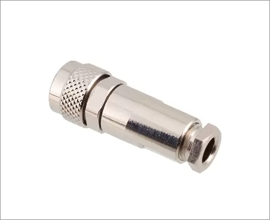 M9 Straight Female Metal Plug (Solder)