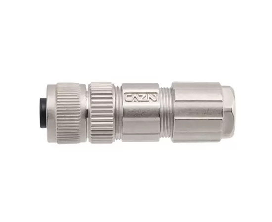 M12 Straight Female Metal Assembled Plug (Solder)