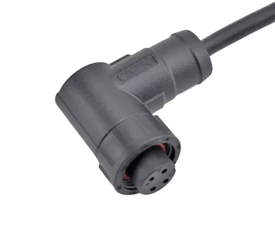 E10 Right Angle Female Overmolded Plug(Threaded)