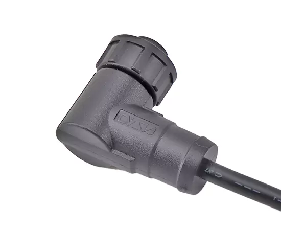 E10 Right Angle Female Overmolded Plug(Threaded)