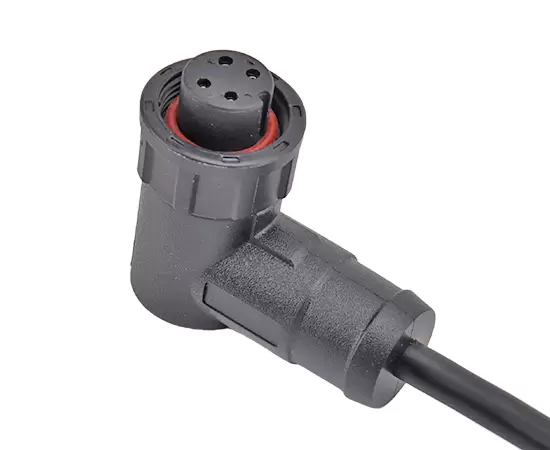 E10 Right Angle Female Overmolded Plug(Threaded)
