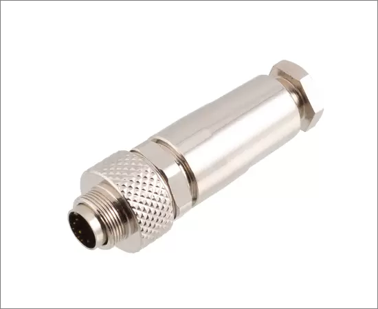 M9 Straight Male Metal Plug (Solder)