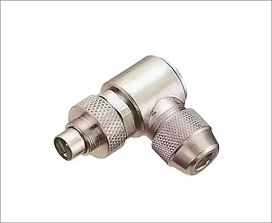 M9 Angled Male Metal Plug (Solder)