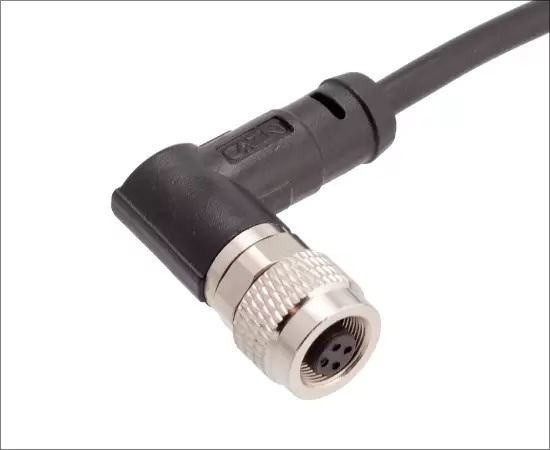 M9 Angled Female Overmolded Plug