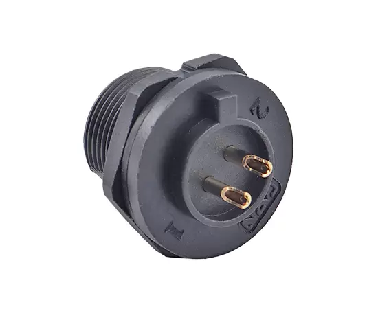 E10 Male Back Mount Solder Receptacle (Threaded)