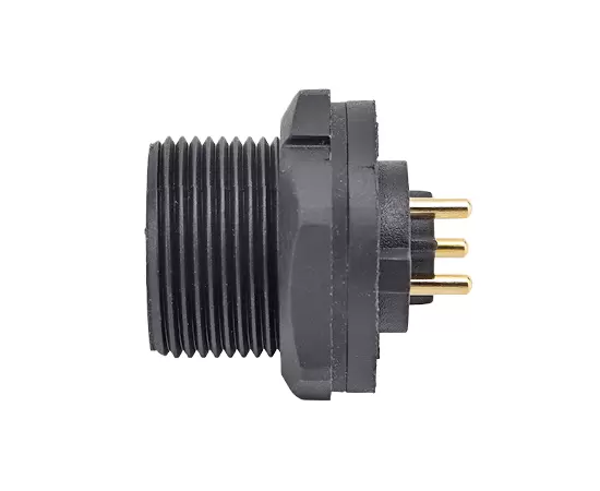 E10 Male Back Mount PCB Receptacle(Threaded)