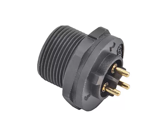 E10 Male Back Mount PCB Receptacle(Threaded)