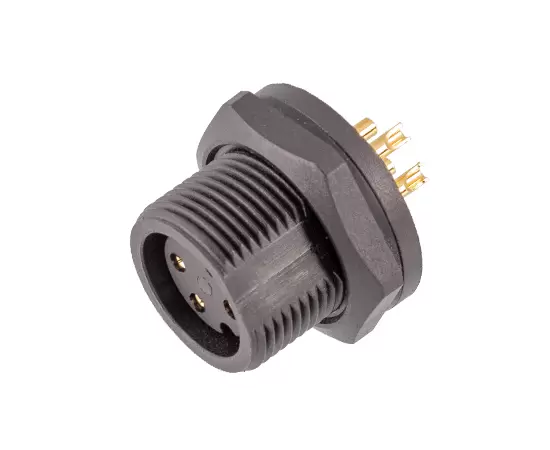 E10 Female Back Mount Solder Receptacle(Threaded)
