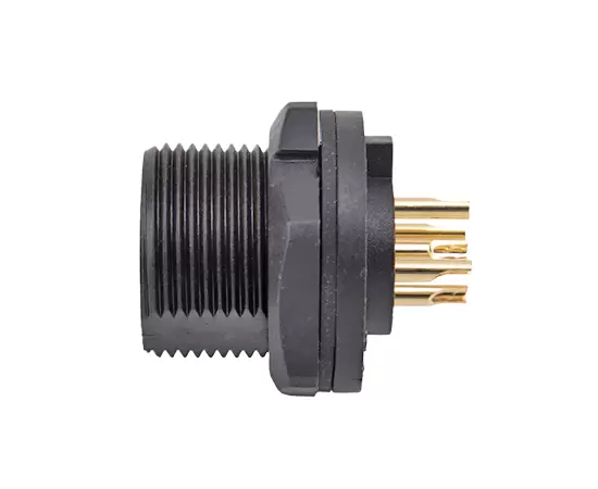 E10 Female Back Mount Solder Receptacle(Threaded)
