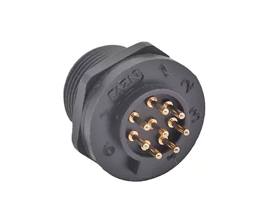 E10 Female Back Mount PCB Receptacle(Threaded)