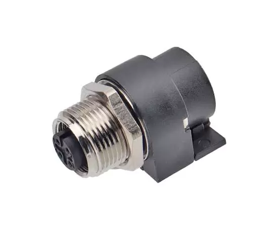 M12 Curved Hole Socket (PCB, Screw M15*1, Big volume)