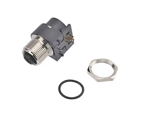 M12 Curved Hole Socket (PCB, Screw M15*1, Big volume)