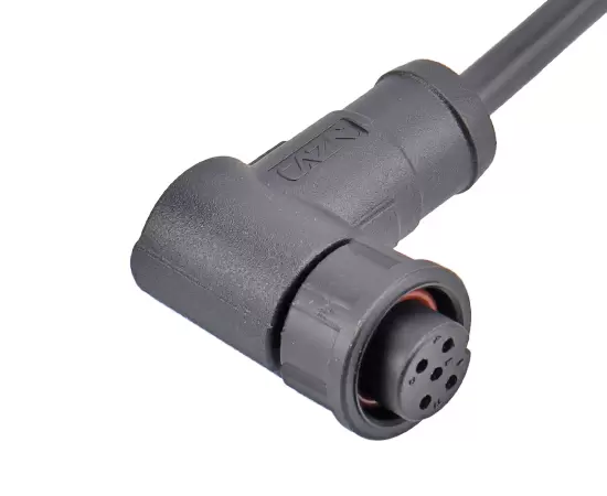 E10 Right Angle Female Overmolded Plug(Bayonet)