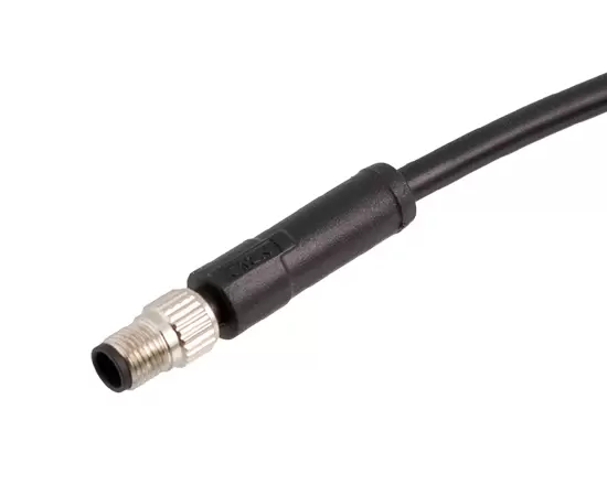 M5 Straight Male Overmolded Plug