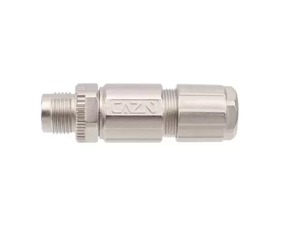 M12 Straight Male Metal Assembled Plug (Data type,Crimp)