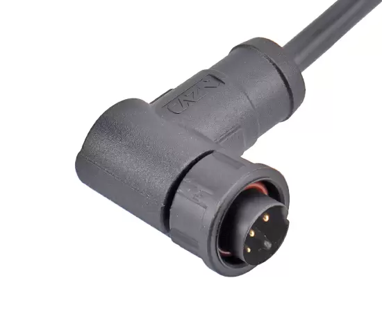 E10 Right Angle Male Overmolded Plug(Bayonet)