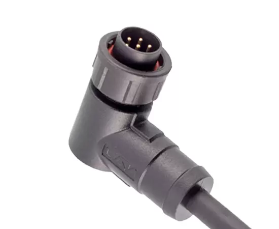 E10 Right Angle Male Overmolded Plug(Bayonet)