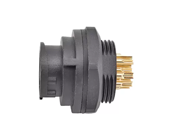 E10 Male Front Mount Solder Receptacle(Bayonet)