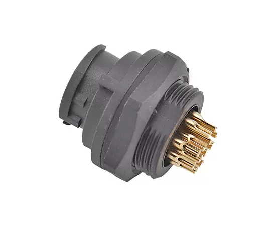 E10 Male Front Mount Solder Receptacle(Bayonet)