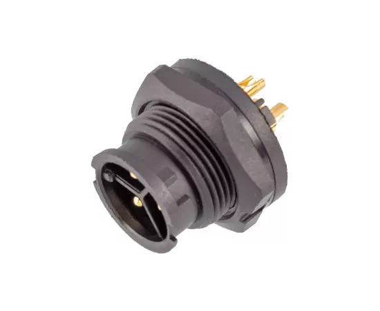 E10 Male Back Mount Solder Receptacle(Bayonet)