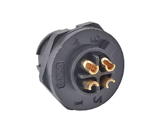 E10 Male Back Mount Solder Receptacle(Bayonet)