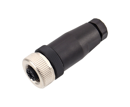 M12 Straight Female Plastic Assembled Plug (Screw)