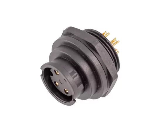 E10 Female Front Mount Solder Receptacle(Bayonet)
