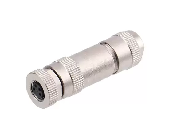 M8 Straight Female Metal Assembled Plug (Screw terminal)