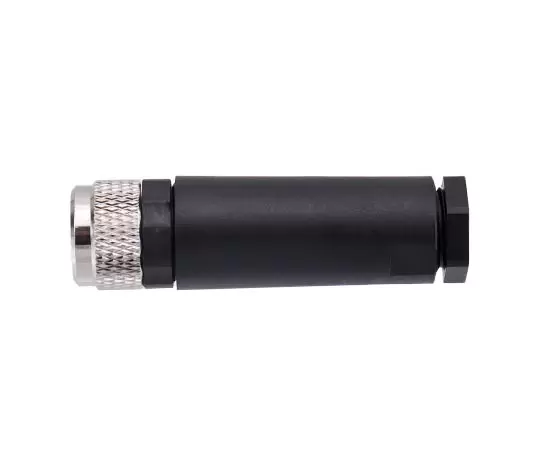 M8 Straight Female Plastic Assembled Plug (Screw terminal)