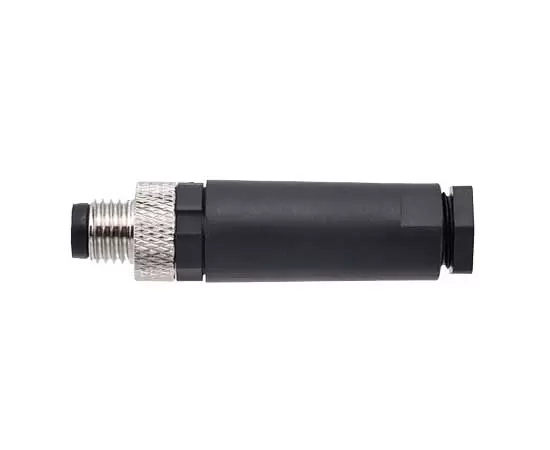 M8 Straight Male Plastic Assembled Plug (Screw terminal)