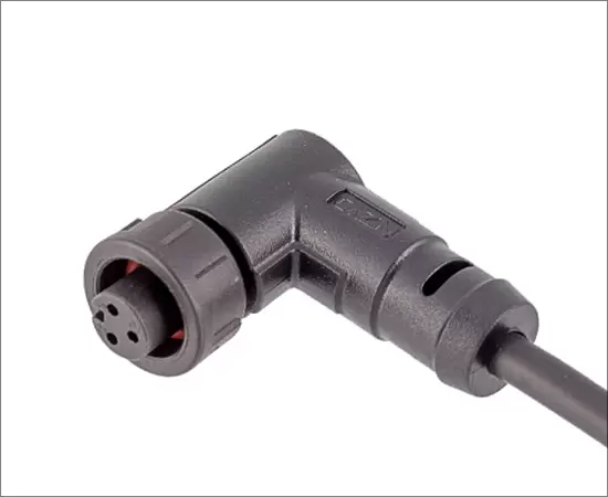 E7 Right Angle Female Overmolded Plug(Threaded)