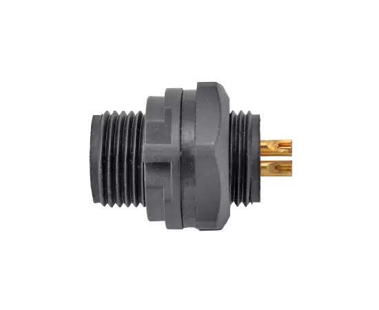 E7 Male Front Mount Solder Receptacle(Threaded)