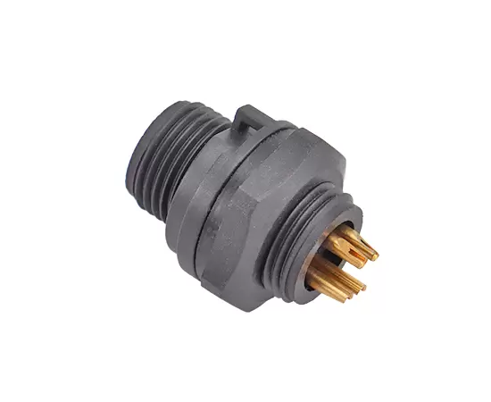 E7 Male Front Mount Solder Receptacle(Threaded)