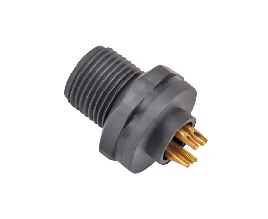 E7 Male Back Mount Solder Receptacle(Threaded)