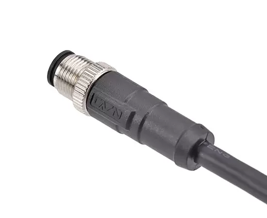M12 Straight Male Overmolded Plug