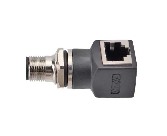 M12 Angled Male to RJ45 Adapter
