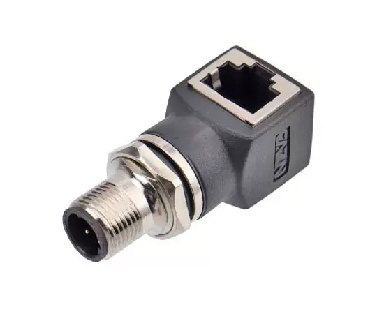 M12 Angled Male to RJ45 Adapter