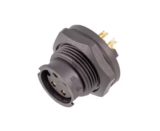 E10 Female Back Mount Solder Receptacle(Bayonet)