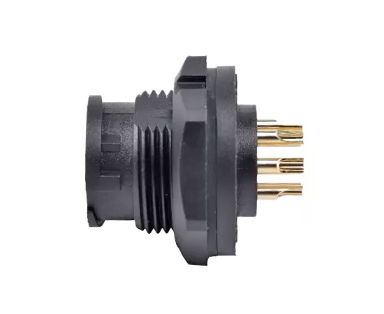 E10 Female Back Mount Solder Receptacle(Bayonet)