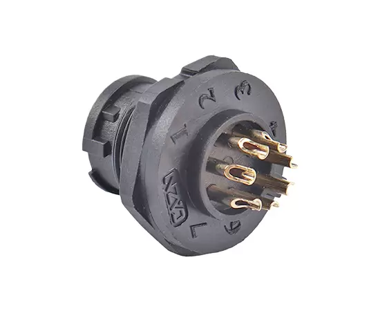 E10 Female Back Mount Solder Receptacle(Bayonet)