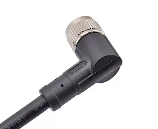 M12 Angled Female Overmolded Plug