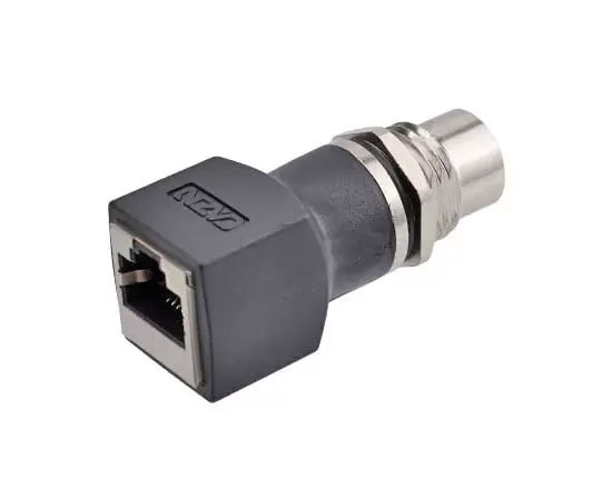 M12 Straight Female to RJ45 Adapter