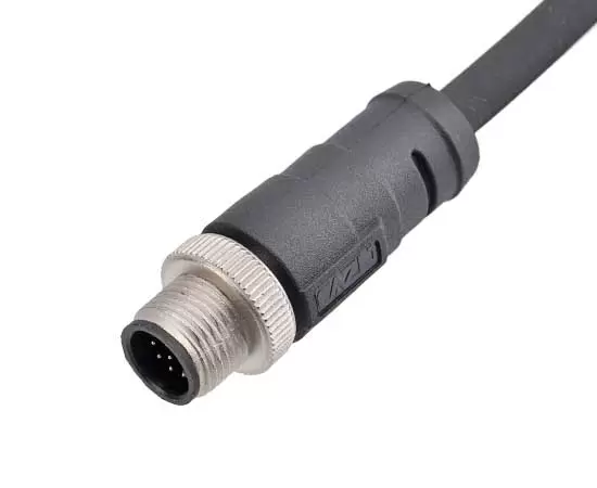 M12 Straight Male Overmolded Plug (Damping style)