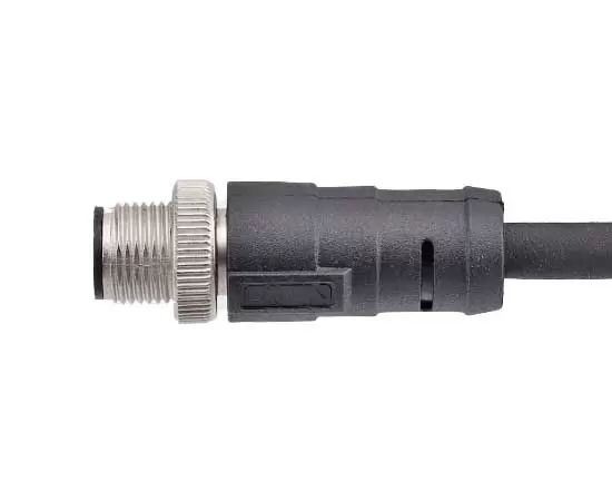 M12 Straight Male Overmolded Plug (Damping style)