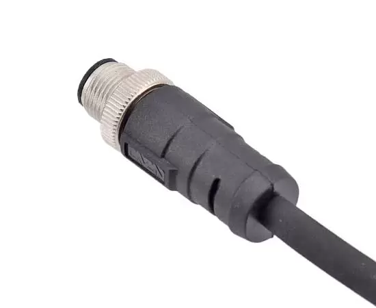 M12 Straight Male Overmolded Plug (Damping style)