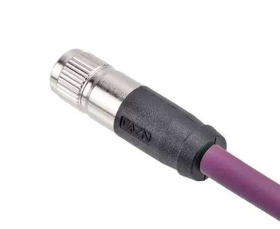M8 Straight Female Overmolded Plug (with damping)