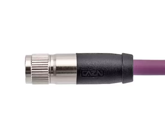 M8 Straight Female Overmolded Plug (with damping)