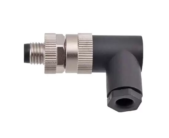M8 Angled Male Plastic Assembled Plug (Screw terminal)